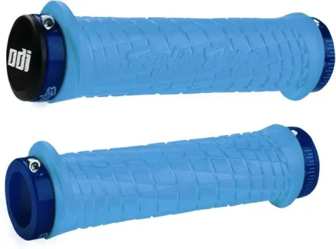 ODI / Troy Lee Designs Signature Series Lock-On Mountain Bike Grips Blau