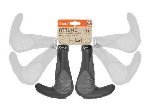 Velo ERGOGEL D3 BAR Griffe 138/138 mm Schwarz/Grau