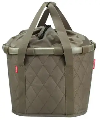 KLICKfix Reisenthel Bikebasket rhombus olive - Fahrradkorb