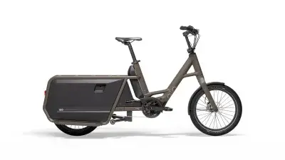 QiO Long P9 Elektro-Cargorad 9-Gang Shimano Dark olive matt