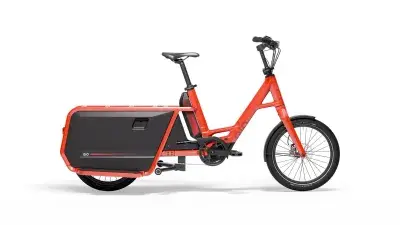 QiO Long P9 Elektro-Cargorad 9-Gang Shimano Imola red
