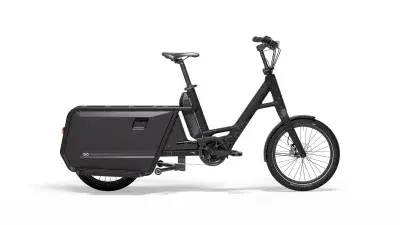 QiO Long P9 Elektro-Cargorad 9-Gang Shimano Night black matt