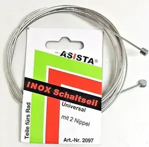 Mounty Universal-Schaltseil 205 cm, Edelstahl, silber