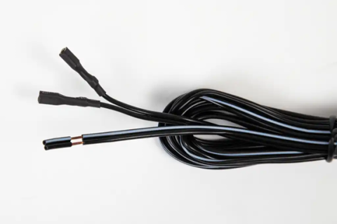 Mounty Lichtkabel zweiadrig, schwarz