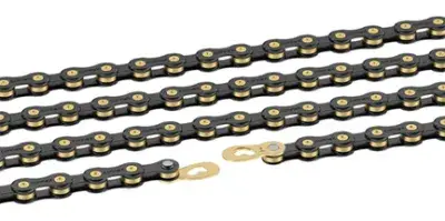 Wippermann Kette 9-fach ConneX 9SB Black Edition, 1/2"x11/128",114 Gl.,9-f.,schwarz/gold