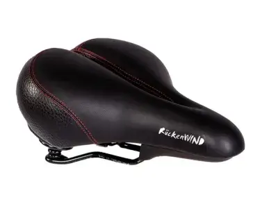 P&P Bequemsattel Rückenwind 802 - Schwarz/Rot