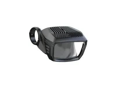 B+M Briq-XL E Frontlicht mit digitalem Kurvenlicht und Halter, 220 Lux