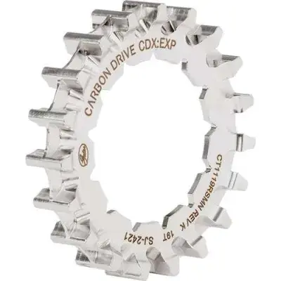 Gates CDX Riemenscheibe hinten 19T – für Rohloff, silber