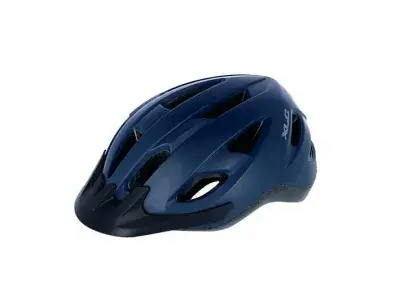 XLC BH-C32 Fahrradhelm mit LED-Licht – Leichter Unisex Helm, verstellbar, 320g Dunkelblau 53-60 cm