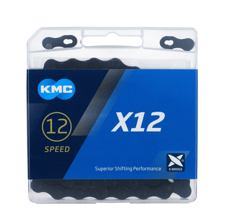 KMC X12 Fahrradkette 126 Glieder – für 12-fach-Antriebe BlackTech