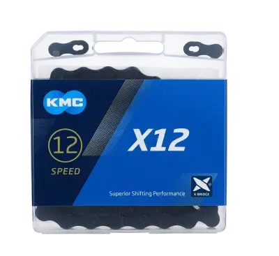 KMC X12 Fahrradkette 126 Glieder – für 12-fach-Antriebe BlackTech