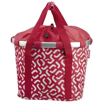 KLICKfix Reisenthel Bikebasket Signature red – Stylischer Fahrradkorb