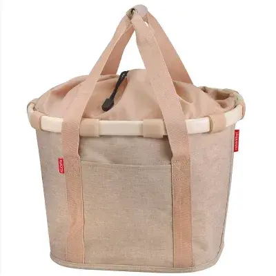 KLICKfix Reisenthel Bikebasket Twist coffee – Stylischer Fahrradkorb