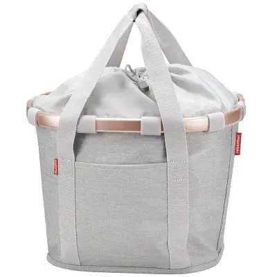 KLICKfix Reisenthel Bikebasket Twist sky rose – Stylischer Fahrradkorb