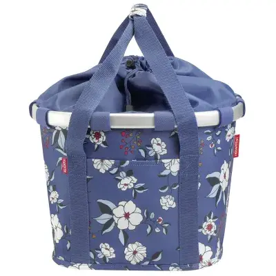 KLICKfix Reisenthel Bikebasket Garden Blue – Stylischer Fahrradkorb