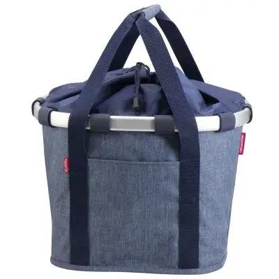 KLICKfix Reisenthel Bikebasket Twist Blue – Stylischer Fahrradkorb