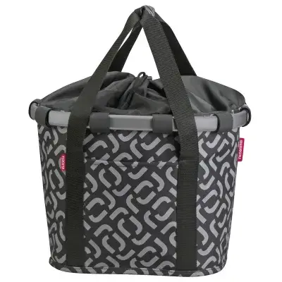 KLICKfix Reisenthel Bikebasket Signature Black – Stylischer Fahrradkorb