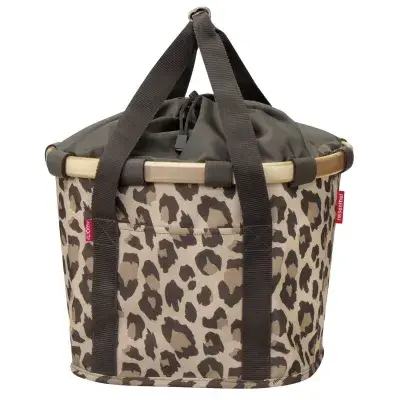 KLICKfix Reisenthel Bikebasket Leo Macchiato – Stylischer Fahrradkorb