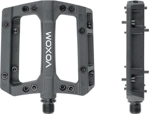 Voxom MTB Pedale PE34, rutschfest, robust, schwarz