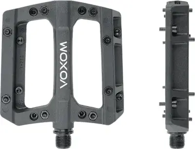 Voxom MTB Pedale PE34, rutschfest, robust, schwarz