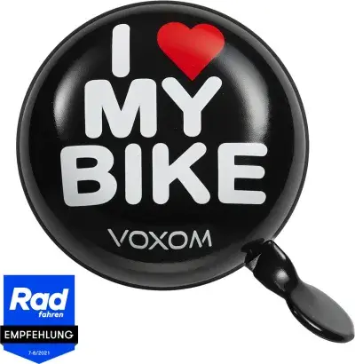 Voxom Ding Dong Fahrradklingel KL17, klassisch, laut, schwarz