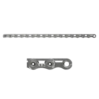 SRAM RED AXS E1 12-fach Fahrradkette 126 Glieder Flattop-Design silber PowerLock