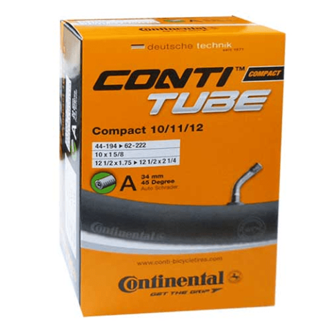 Conti Fahrradschlauch Compact 10/11/12 44-62/194-222 Schrader-Ventil A34 45°