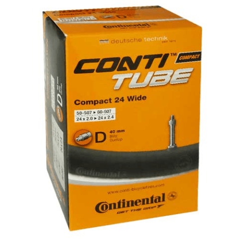 Conti Fahrradschlauch Compact 24 32-47/507-544 24x1 1/4 -1.75x2 Dunlop-Ventil D40