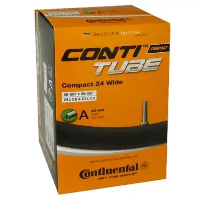 Conti Fahrradschlauch Compact 24 32-47/507-544 24x1 1/4 -1.75x2 Schrader-Ventil A40