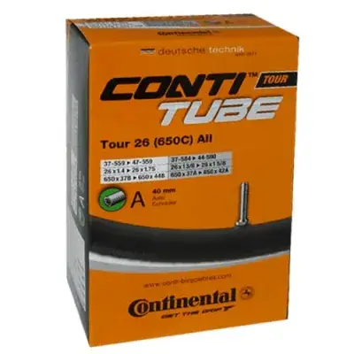 Conti Fahrradschlauch TOUR 26 all (650C) 37-47/559-597 - 26x1.4 - 1.75 Schrader-Ventil A40