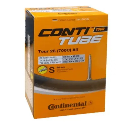 Conti Fahrradschlauch TOUR 28 all (700C) 32-47/622-642 - 28x1.5-1.75 Presta-Ventil S60