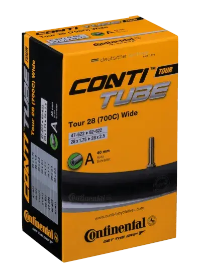 Conti Fahrradschlauch TOUR 28 wide (700C) 47-62/622 - 28x1.75/2.5 Schrader-Ventil A40