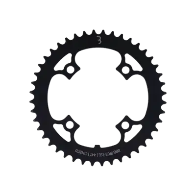 BBB BCR-75E E-Bike Kettenbatt, 4-Arm-Chainring aus Stahl, Schwarz, 104mm 44
