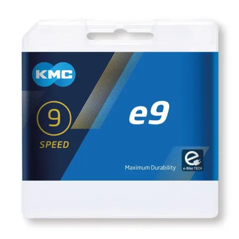 KMC E-Bike Kette e9 122 Glieder starke Kette für 9 fach Schaltungen