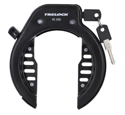 Trelock Rahmenschloss RS 300 AZ schwarz, Schlüssel abziehbar, Flex Mount