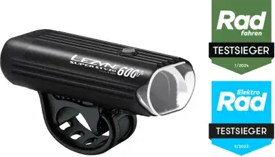 Lezyne Super STVZO 600+ Frontlicht Schwarz – Leistungsstark & StVZO-Zugelassen