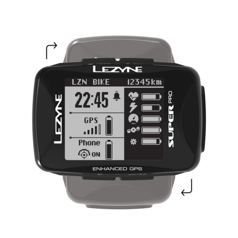 Lezyne Super Pro GPS – Fahrradcomputer mit Bluetooth Smart & ANT+