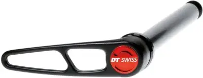 DT Swiss RWS Steckachse 12x142 mm Hinterrad – Aluminium, schwarz/rot