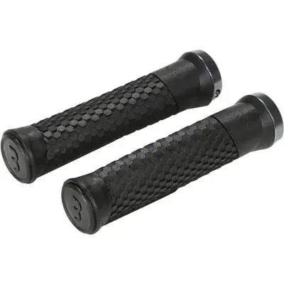 BBB Cycling Python BHG-95 Griffe schwarz – Schraubgriffe mit Hexagon-Oberfläche (142 mm)