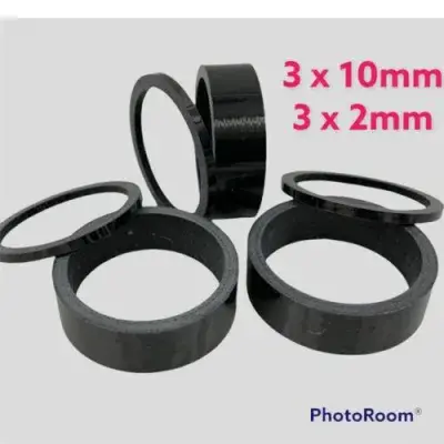 Carbon Spacer Set 1 1/8" – 6-teilig, für Rennrad und MTB