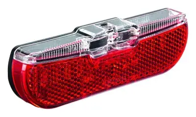 TRELOCK LED-Gepäckträgerrücklicht LS 611 Duo Flat – 6-12V, schwarz