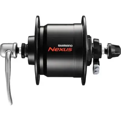 Shimano Fahrrad Nabendynamo DH-C3000-3N-QR schwarz 32 Loch