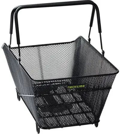 Racktime Gepäckträgerkorb Baskit Trunk 2.0 small, Snapit 2.0 Adapter Schwarz Modell 2027