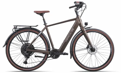 HERCULES Urbanico I-10 - 28 Zoll 410Wh 10K Diamant - nutria gold-matt