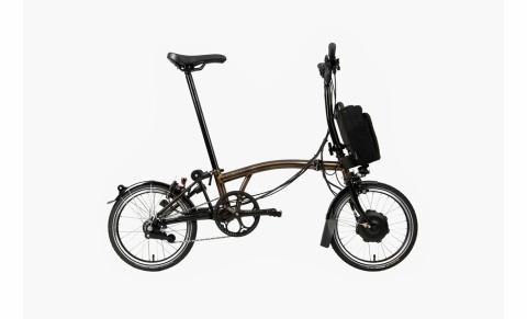 Brompton C-Line Electric Urban - Typ H - 16 Zoll 300Wh 4K Faltrad - Black Lacquer