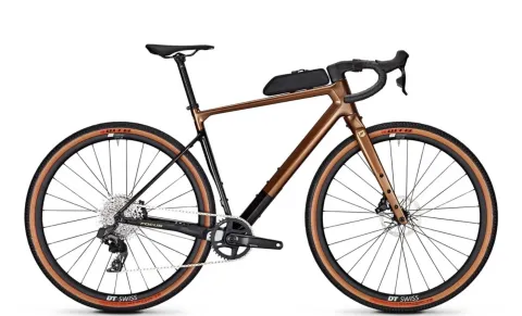 Focus Atlas 8.9 - 28 Zoll 12K Diamant - Goldbrown glossy / Carbon raw glossy