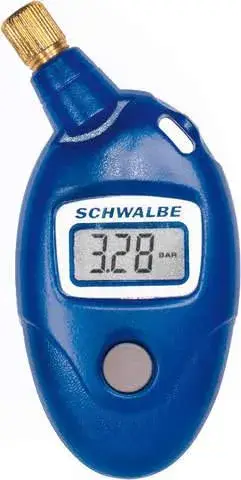 Schwalbe Airmax Pro digitaler Luftdruckprüfer blau
