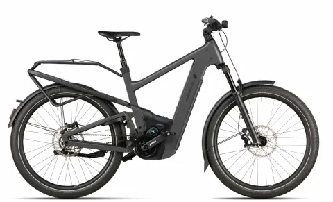 Riese und Müller Delite5 GT pinion - 27.5 Zoll 800Wh 12G Fully - Stone Grey