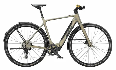 KTM MACINA URBANATOR SX - 28 Zoll 400Wh 9K Diamant - OLIVE PEARL MATT (BLACK+AMBER)