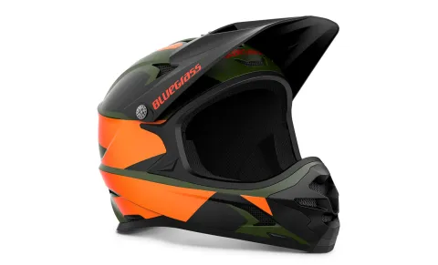 Bluegrass Intox Helm - Green Orange Matt